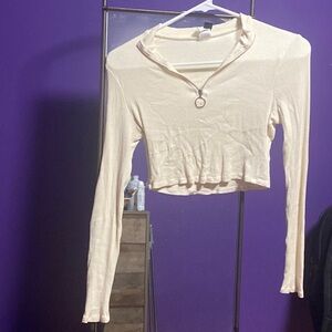Windsor ivory crop top